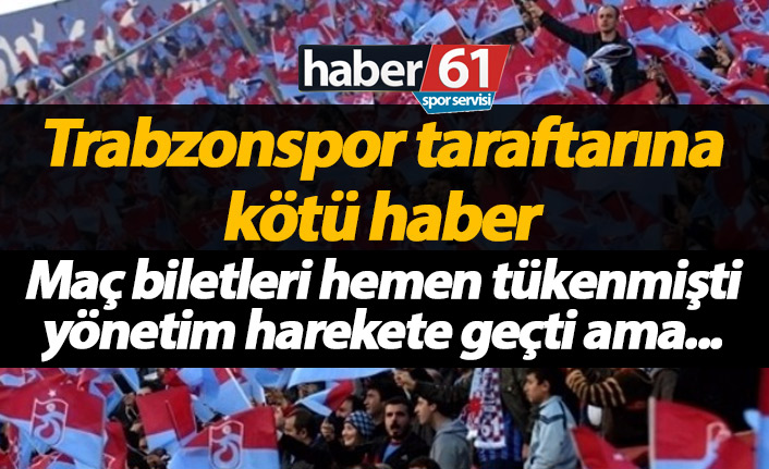 Trabzonspor'un kontenjan arttırma talebine ret geldi!