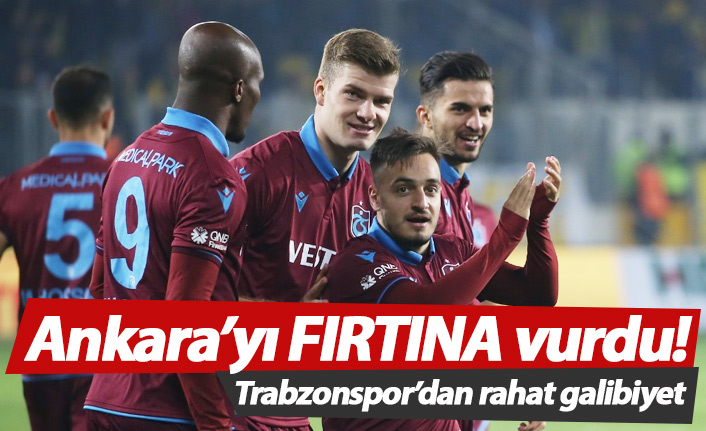 Trabzonspor Ankaragücü'nü rahat geçti