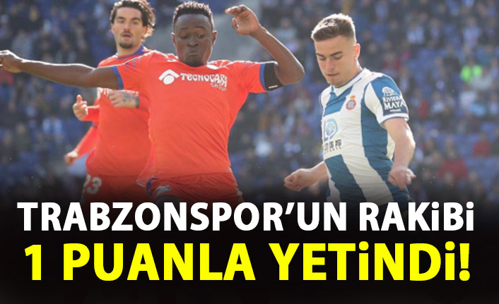 Trabzonspor'un rakibi 1 puanla yetindi!