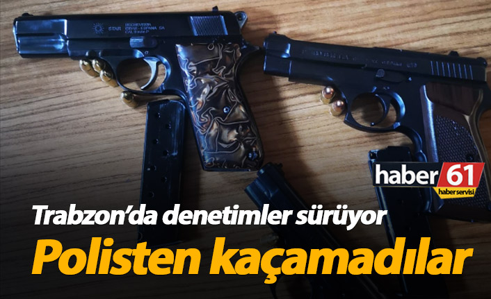 Trabzon'da polis denetimleri sürüyor. 26.11.2019