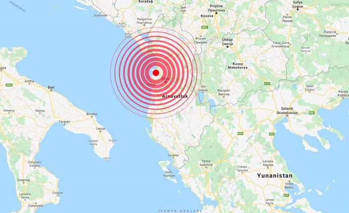 Arnavutluk'ta 6,4 büyüklüğünde deprem