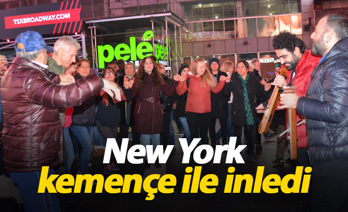 Times Meydanı kemençe ile inledi