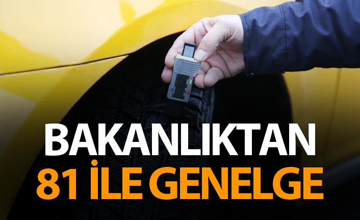 İçişleri Bakanlığından 'kış lastiği' genelgesi