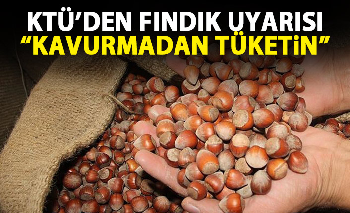 KTÜ'den fındık önerisi: Kavurmadan tüketin!