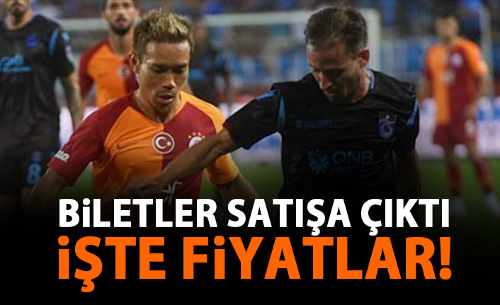 Trabzonspor - Galatasaray maçı biletleri satışa çıktı! işte fiyatlar!