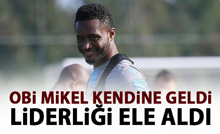 Obi Mikel kendine geldi! Bu alanda lider