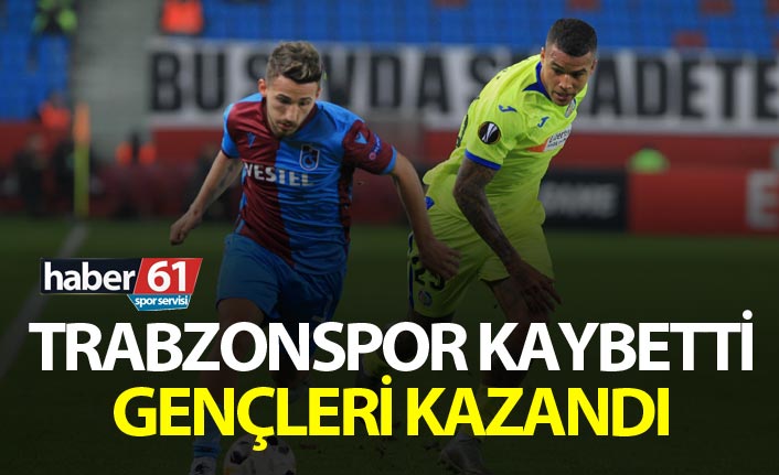 Trabzonspor kaybetti, Gençleri kazandı