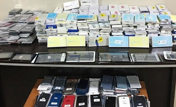 Kaçak aksesuarlara el konuldu