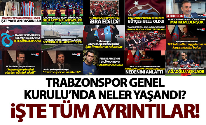 Trabzonspor Genel Kurulu'nda neler yaşandı? İşte tüm ayrıntılar!