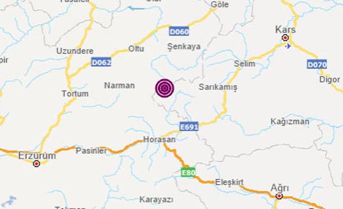 Kars'ta korkutan deprem - 01 Aralık 2019