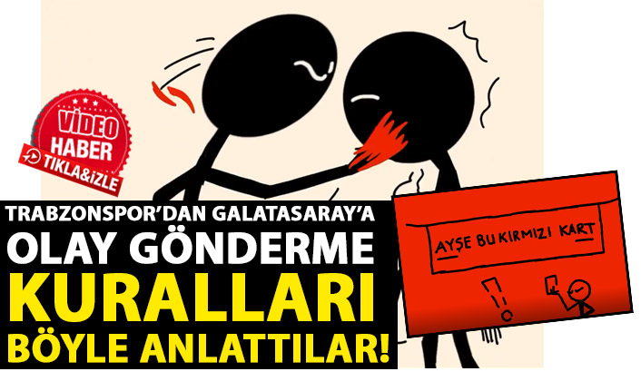 Trabzonspor'dan Galatasaray'a olay gönderme: Ayşe bu kırmızı kart!