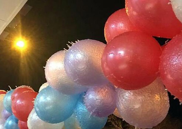 Ardahan dondu! Balonlar tamamen buzla kaplandı