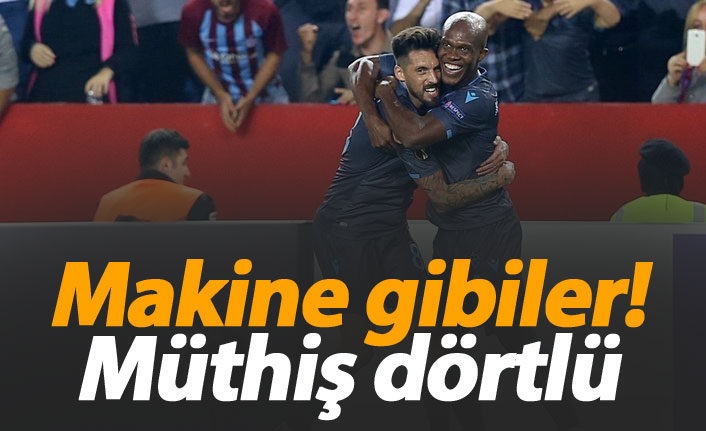 Trabzonspor'un makine gibi dörtlüsü