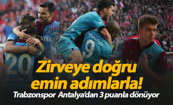 Trabzonspor Antalyaspor'u yendi