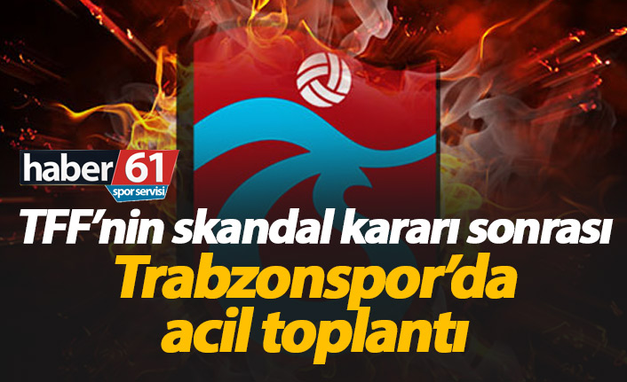 Trabzonspor TFF'nin kararını değerlendiriyor