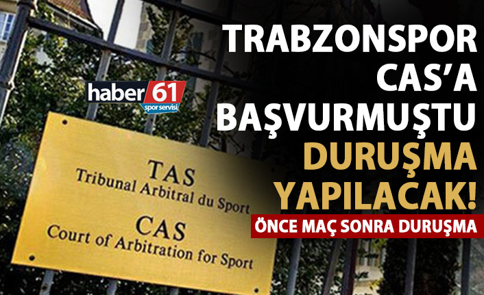 Trabzonspor CAS duruşması için gitti