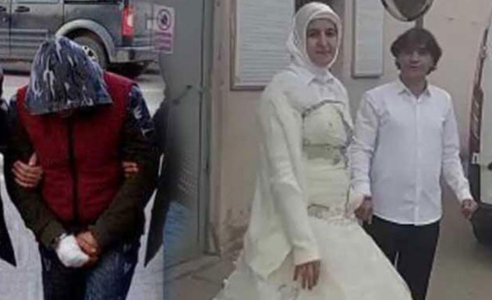 Gelinlikle karşılayan eşine şiddet uyguladı