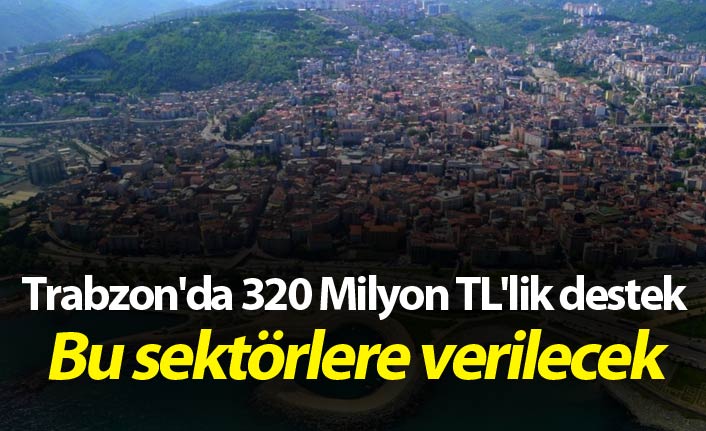 Trabzon'da 320 Milyon TL'lik destek - Bu sektörlere verilecek