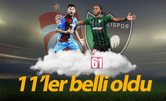 Trabzonspor'un Denizli 11'i açıklandı