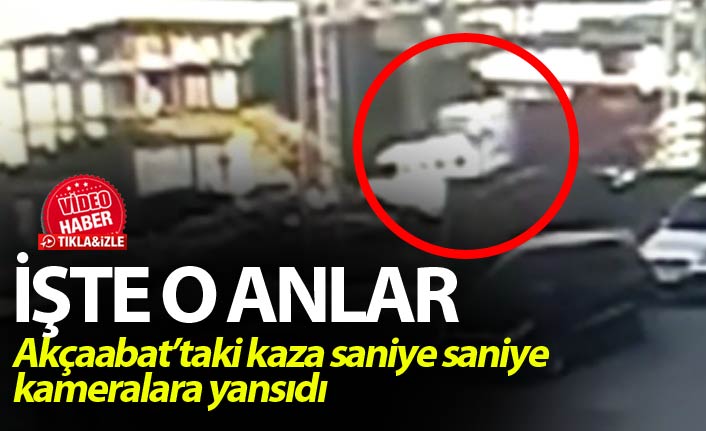 Trabzon'daki korkunç kaza kameralara yansıdı - İşte o anlar