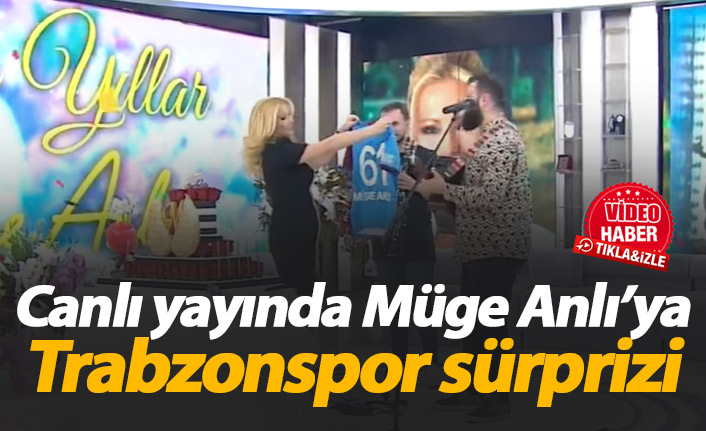 Müge Anlı'ya Trabzonspor forması