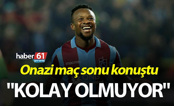 Onazi, Altay Maçı Sonrası Konuştu: Eski Formumu Yakalamak İstiyorum