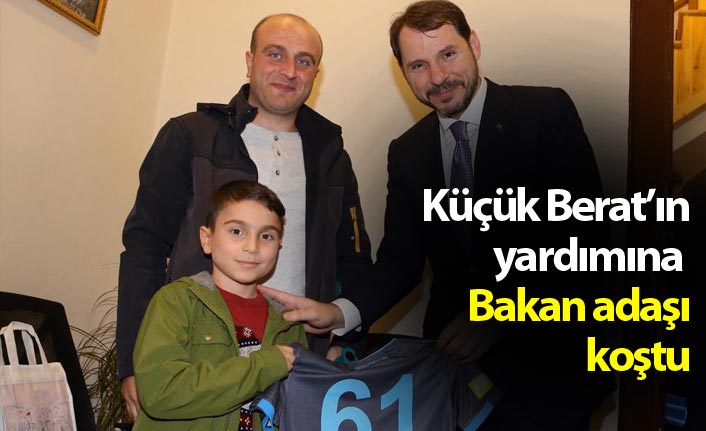 Küçük Berat’ın yardımına bakan adaşı koştu