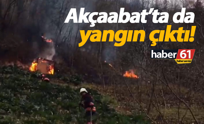Akçaabat'ta da yangın çıktı. 24.12.2019