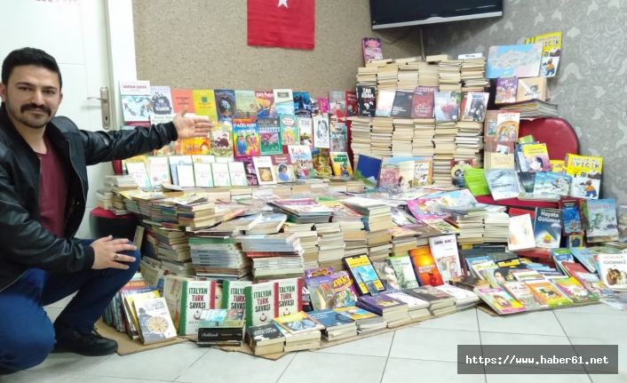 Esnaftan okula 3 bin kitap