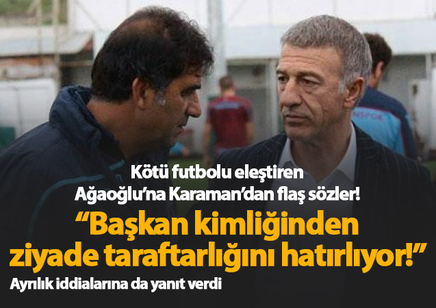 Ünal Karaman'dan flaş sözler! Ayrılık iddialarına böyle yanıt verdi