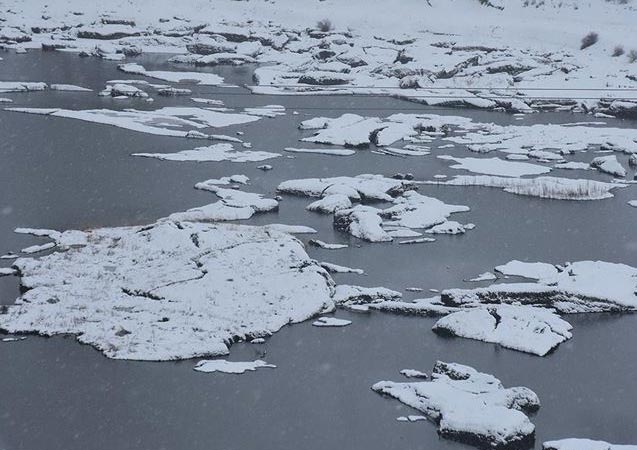 'Yüzen adalar' dondu