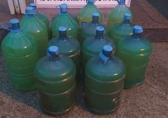 Su yerine mazot çıktı!