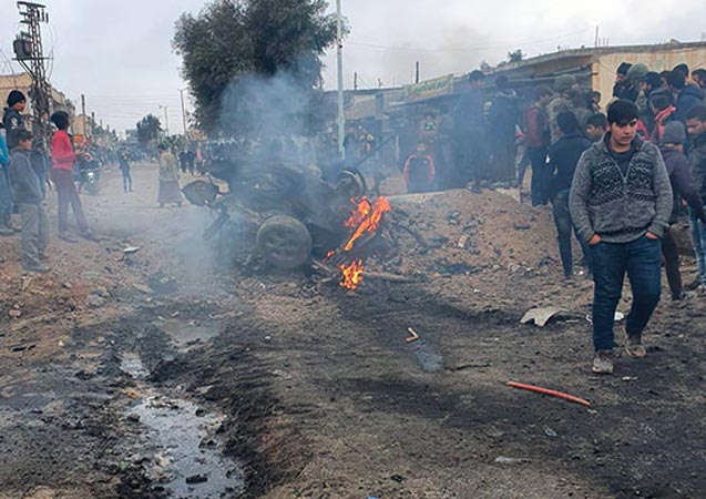 Tel Abyad'da bombalı araçlı saldırı