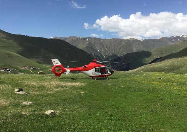 Helikopter ambulans 2019 yılında 255 hasta için havalandı