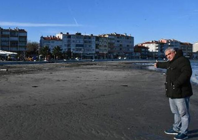Büyük panik! Tekirdağ'da deniz 30 metre çekildi
