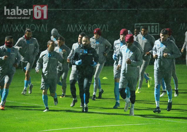 Trabzonspor fırtınada çalıştı