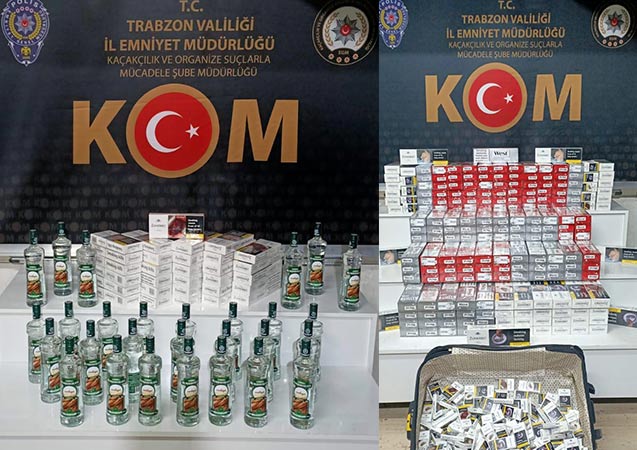 Trabzon'da kaçakçılara darbe. 7 Ocak 2020