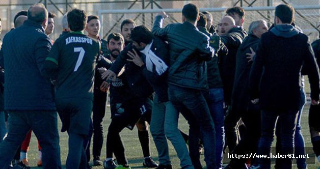 Maç bitti saha karıştı