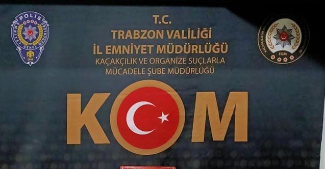 Trabzon’da durdurulan iki araçta ele geçirildi
