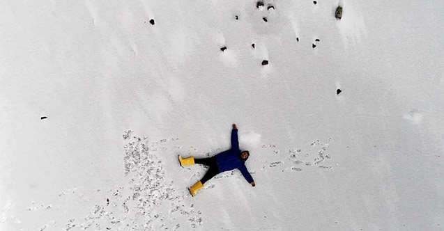 Trabzon'da o göl dondu!