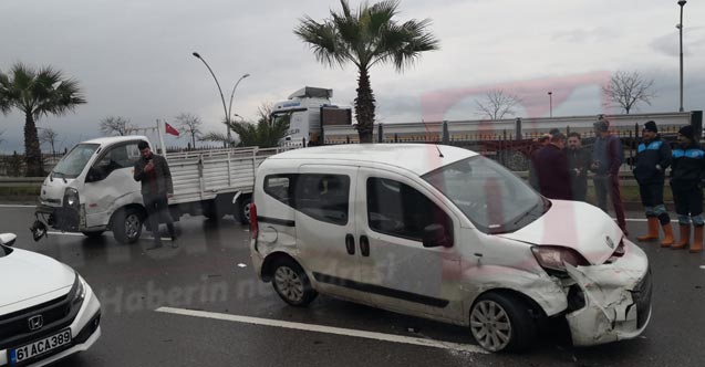 Trabzon'da kaza  2 yaralı 13.01.2020