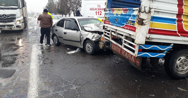 Kayganlaşan zemin kazaya neden oldu