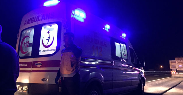 Kamyonetin çarptığı yaya yaralandı