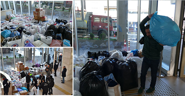 Trabzon'dan Elazığ için seferberlik! Ne varsa yüklenip getirdiler!