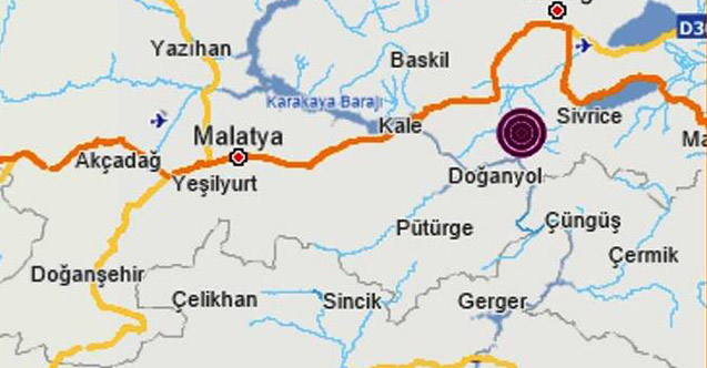 Elazığ'da üst üste depremler