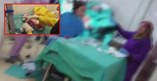 Depreme doğumhanede yakalandılar - Korku dolu anlar kamerada