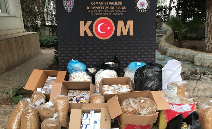Osmaniye’de kaçak tütün operasyonu