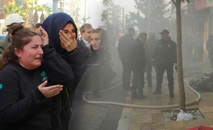 Çalışanlar yangını yaşlı gözlerle izlediler!