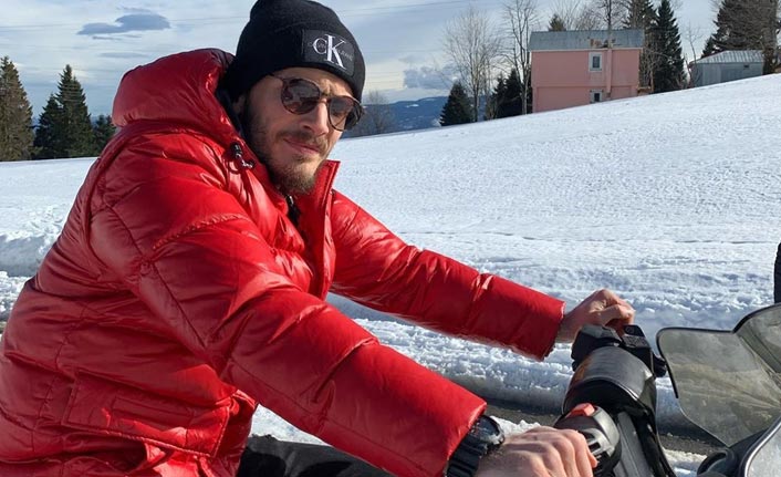 Abdülkadir Parmak yaylada sörf yaptı