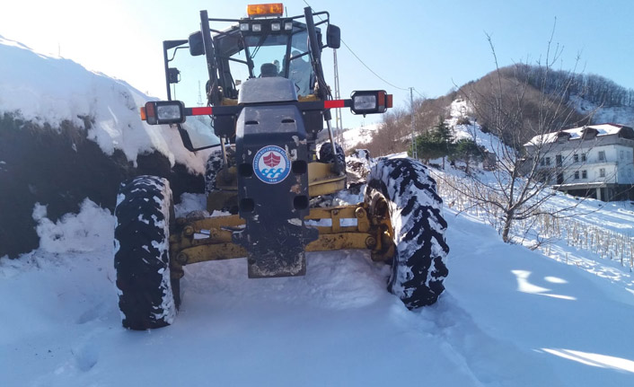 Büyükşehir Belediyesi kar mesaisinde